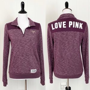 Victoria’s Secret Pink 1/4 Zip Pull Over Sweater